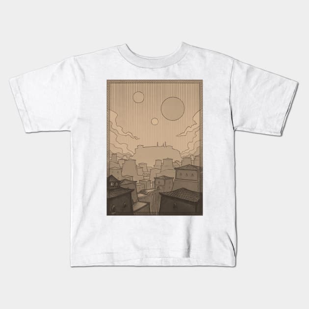 City of Gems Kids T-Shirt by Hieronymus7Z